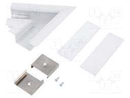 Connector 60°; white; aluminium; Application: VARIO30-05