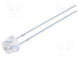 LED; 4.8mm; violet; 100°; Front: convex; Pitch: 2.54mm; THT; 5mW