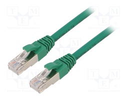 Patch cord; ETHERLINE® Cat.6a,S/FTP; 6a; stranded; Cu; LSZH; green