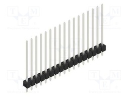Connector: pin strips; pin header; male; PIN: 17; 2.54mm; THT; 1x17