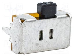 Switch: slide; Pos: 2; DPDT; ON-ON; THT; Leads: for PCB,angled; EG