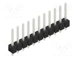 Connector: pin strips; pin header; male; PIN: 11; 2.54mm; THT; 1x11
