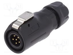 Plug; Connector: circular; size 12; 02; male; PIN: 6; with latch