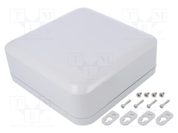 Enclosure: multipurpose; X: 200mm; Y: 200mm; Z: 70mm; polycarbonate