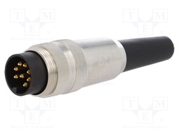 Connector: M16; male; for cable; IP40; plug; soldering; 60V; PIN: 8