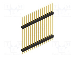 Connector: pin strips; pin header; male; PIN: 16; 2.54mm; THT; 1x16