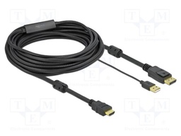 Cable; DisplayPort plug,HDMI plug,USB A plug; DisplayPort 1.2