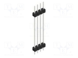 Connector: pin strips; pin header; male; PIN: 4; 2.54mm; THT; 1x4