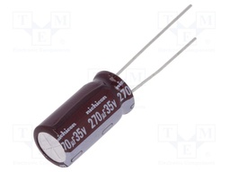 Capacitor: electrolytic; low impedance; THT; 270uF; 35VDC; ±20%
