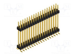 Connector: pin strips; pin header; male; PIN: 36; 2.54mm; SMT; 2x18