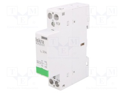 Contactor: 1-pole installation; NC; 230VAC; 20A; DIN; IKA