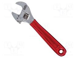 Wrench: adjustable; Jaw capacity: 12.7mm; Overall len: 114.3mm