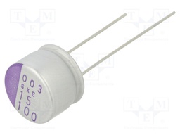 Capacitor: polymer; 15uF; 100VDC; SXE; THT; ±20%; -55÷125°C; 1000h