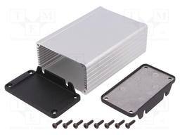 Enclosure: shielding; X: 84mm; Y: 120mm; Z: 44mm; aluminium; natural