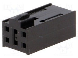Plug; wire-board; female; C-Grid III; 2.54mm; PIN: 6; w/o contacts