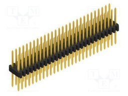 Connector: pin strips; pin header; male; PIN: 56; 1.27mm; THT; 2x28