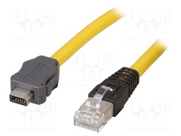 Cable: patch cord; RJ45 plug,ix Industrial plug; Cat: 6a; 10m