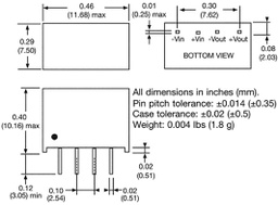Converter: DC/DC; 2W; SIP; Mounting: THT; Series: IL; OUT: 1