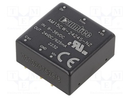 Converter: DC/DC; 15W; Uin: 9÷36V; Uout: 24VDC; Iout: 0.625A; 15g