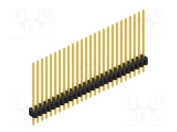 Connector: pin strips; pin header; male; PIN: 26; 1.27mm; THT; 1x26