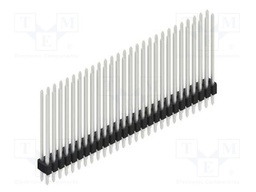 Connector: pin strips; pin header; male; PIN: 54; 1.27mm; THT; 2x27
