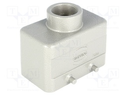 Enclosure: for Han connectors; Han; size 10B; for cable; straight