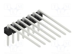 Connector: pin strips; pin header; male; PIN: 7; 2.54mm; THT; 1x7