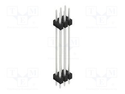 Connector: pin strips; pin header; male; PIN: 6; 2.54mm; THT; 2x3