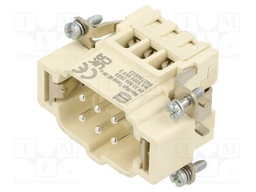 Connector: HDC; contact insert; male; Han® High Temp; PIN: 6; 16A