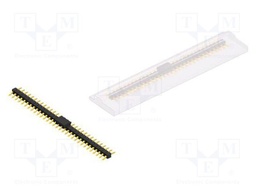 Connector: pin strips; pin header; male; PIN: 31; 2.54mm; SMT; 1x31