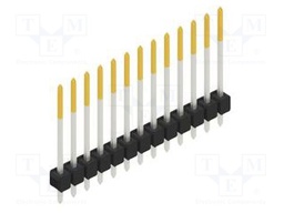 Connector: pin strips; pin header; male; PIN: 13; 2.54mm; THT; 1x13