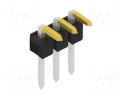 Connector: pin strips; pin header; male; PIN: 3; 2.54mm; THT; 1x3