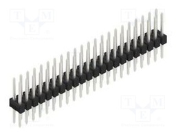 Connector: pin strips; pin header; male; PIN: 44; 2.54mm; THT; 2x22