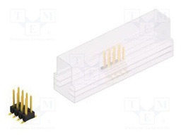 Connector: pin strips; pin header; male; PIN: 8; 2.54mm; SMT; 2x4