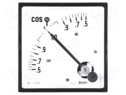 Meter: panel; analogue; Iin: 1A; 110VAC; Class: 2,5; 50÷60Hz; IP52