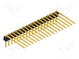 Connector: pin strips; pin header; male; PIN: 18; 2.54mm; THT; 1x18