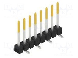 Connector: pin strips; pin header; male; PIN: 8; 2.54mm; SMT; 1x8