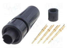Connector: circular; Series: EN2; plug; male; soldering; for cable