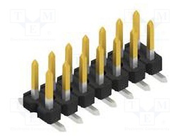Connector: pin strips; pin header; male; PIN: 14; 2.54mm; SMT; 2x7
