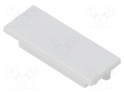 Cap for LED profiles; grey; ABS; Application: VARIO30-01