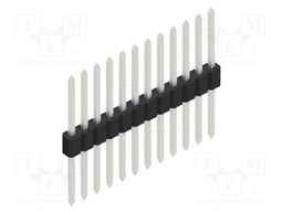 Connector: pin strips; pin header; male; PIN: 12; 1.27mm; THT; 1x12