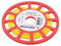 Markers for cables and wires; 1.3÷3mm; PVC; -30÷80°C; leaded