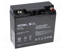 Re-battery: acid-lead; 12V; 17Ah; AGM; maintenance-free