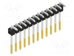 Connector: pin strips; pin header; male; PIN: 12; 2.54mm; THT; 1x12