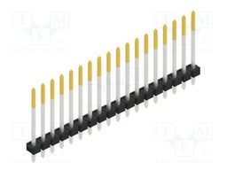 Connector: pin strips; pin header; male; PIN: 18; 2.54mm; THT; 1x18
