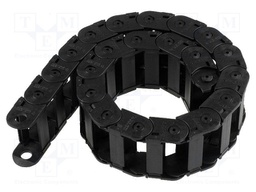 Cable chain; Series: Light; Bend.rad: 60mm; L: 990mm; Colour: black