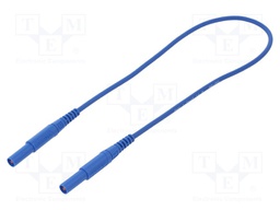 Test lead; PVC; 0.5m; blue; 16A; Cond.cross sec: 1mm2