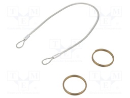 Retaining cable; Plating: PVC; Mat: stainless steel; 320mm