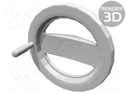 Knob; with handle; H: 78mm; Ømount.hole: 20mm; black; 0÷80°C