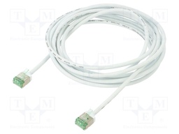 Patch cord; U/FTP; Cat 8.1; stranded; Cu; LSZH; white; 3m; 32AWG